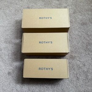 Rothy's Tan Shoe Boxes Trio - Empty - For Decor/Display/Storage